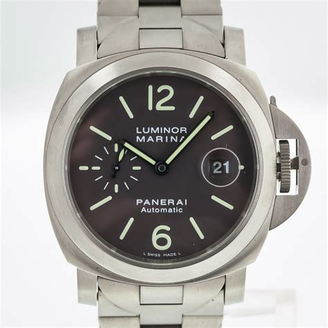 officine panerai automatic luminor marina 300m|Panerai Luminor automatic with date.